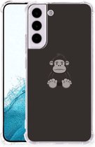 Smartphone hoesje Geschikt voor Samsung Galaxy S22 Hoesje Bumper met transparante rand Gorilla
