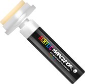 MTN Acrylic Marcador - Verfstift - brede punt van 50 mm - permanent - Wit
