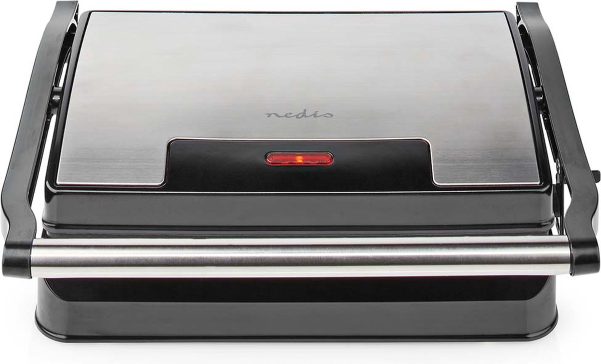 Nedis Contact Grill | 700 W | 23 x 14.5 cm | Aluminium / Kunststof