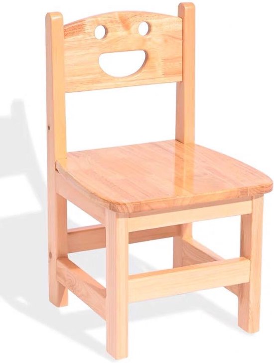 2 pièces!!! Chaises en bois de Chêne massif ( Chaises Smiley) - Chaises  pour enfants... | bol.com