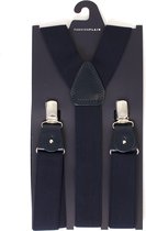 Bretels - Bretels heren - Navy bretels - Verstelbare bretellen - Bretellen met clips