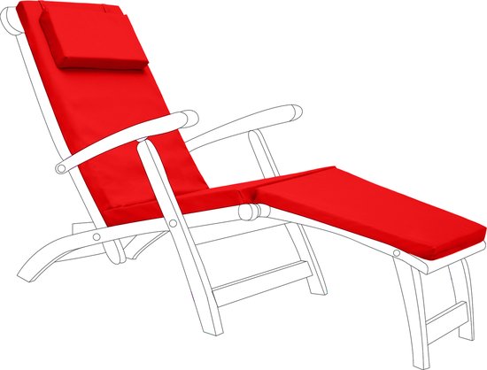 Coussin De Remplacement Pour Chaise Longue Vapeur - Imperméable, Fibres Hypoallergéniques, Dimensions 174 Cm - Fabriqué En UE - 2