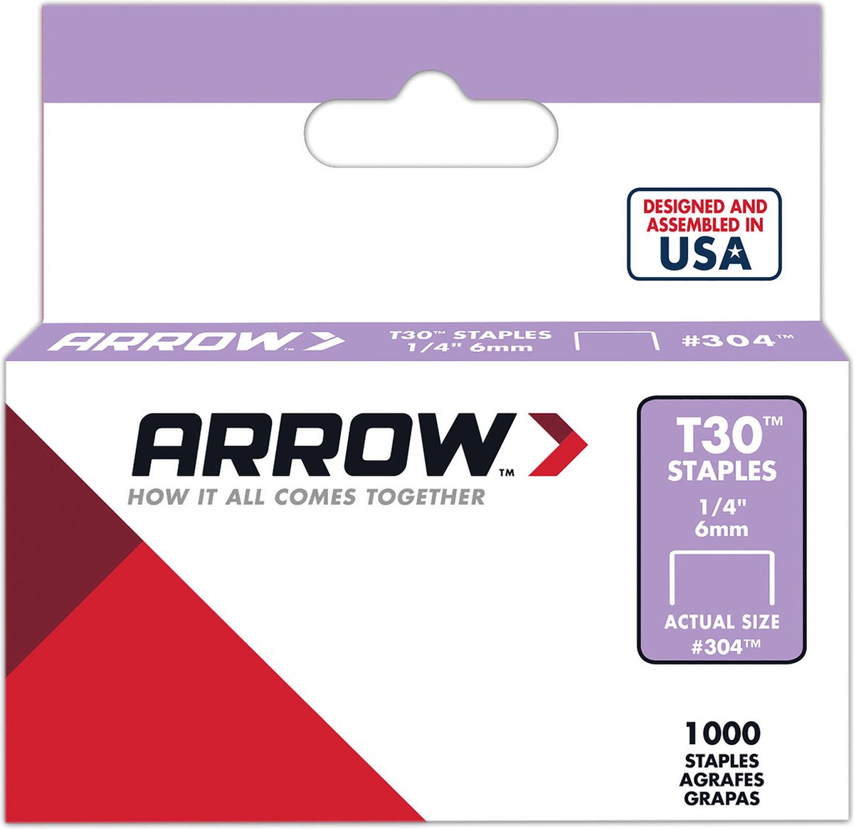 Arrow - Nieten - T30 1/4 6mm - 1000 stuks