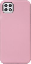 ADEL Siliconen Back Cover Softcase Hoesje Geschikt voor Samsung Galaxy A22 (5G) - Roze