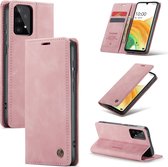 Casemania Hoesje Geschikt voor Samsung Galaxy A13 4G & A13 5G Pale Pink - Portemonnee Book Case