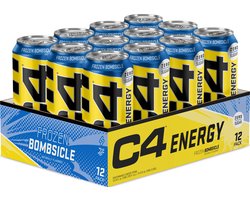 C4 Original Carbonated - Pre Workout - Ready-to-Drink - 12 stuks (6000 ml) - Frozen Bombsicle