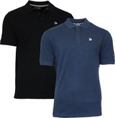 Donnay Polo 2-Pack - Sportpolo - Heren - Maat XL - Zwart & Navy (919)