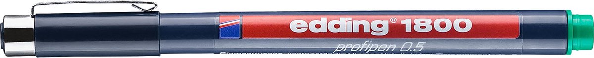 Edding 1800 Precisie fineliner - 0.5mm - Groen