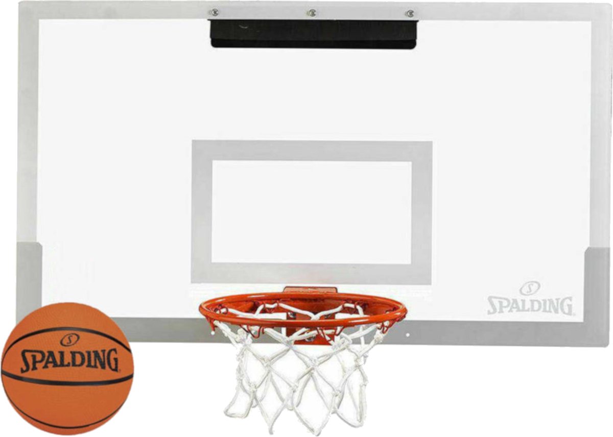 Spalding Mini Slam 180 Pro Arena Basketball Backboard 561034CN, Unisex, Wit, tablice do koszykówki, maat: One size