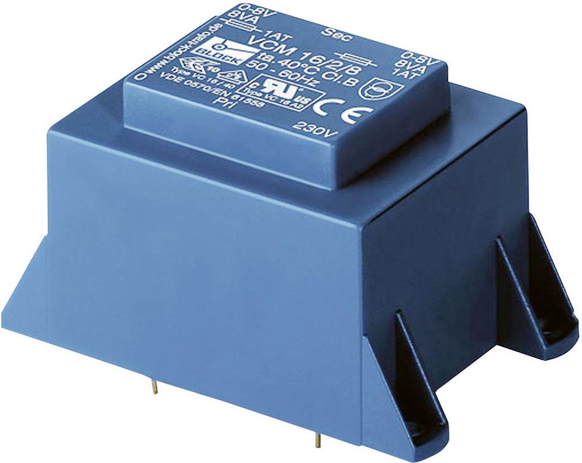Block VCM 10/2/15 Printtransformator 1 x 230 V 2 x 15 V/AC 10 VA 333 mA