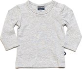 Silky Label t-shirt stunning grey - lange mouw - maat 50/56 - grijs