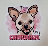 I Love my Chihuahua sticker