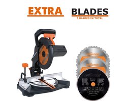 EVOLUTION - COMBOPACK R210CMS + ZAAGBLAD MULTI + DIAMANT - DIA 210 MM - 1200W - 7KG