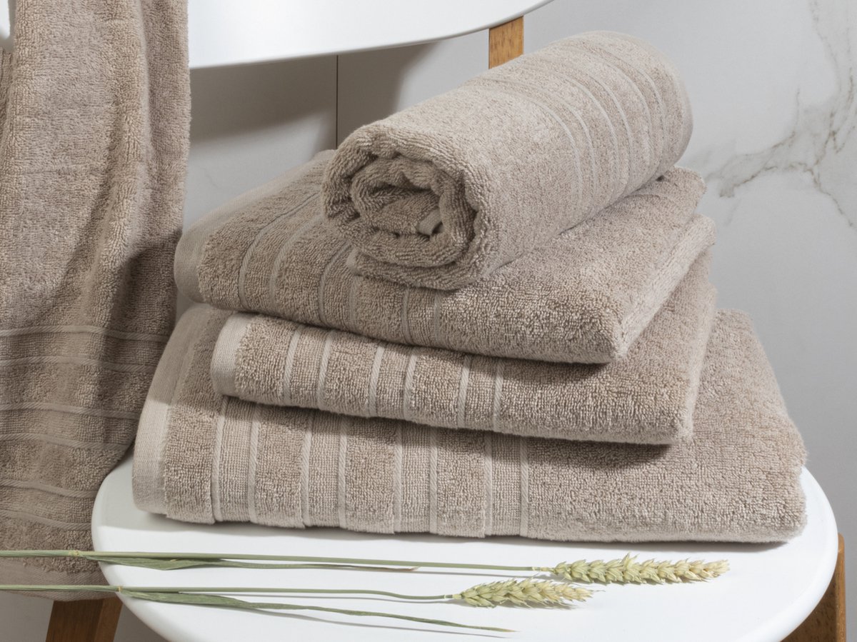 Seashell Luxor Washandjes Zand 10 stuks 16x21cm Hotel kwaliteit