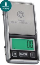 Ease Electronicz Digitale mini precisie keuken weegschaal - 0,1 tot 200 gram - 11.6 x 6.1 cm - pocket scale - inclusief 2x AAA-batterijen