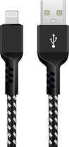 Maclean - Kabel USB - Gegevensoverdracht, 5V/2.4A, Zwart, Lengte 2m, MCE481