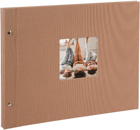 GOLDBUCH GOL-28819 Album à vis BELLA VISTA brun noisette, 31x39 cm, pages blanches