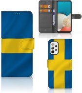 Flipcase Geschikt voor Samsung Galaxy A73 5G Telefoon Hoesje Zweden