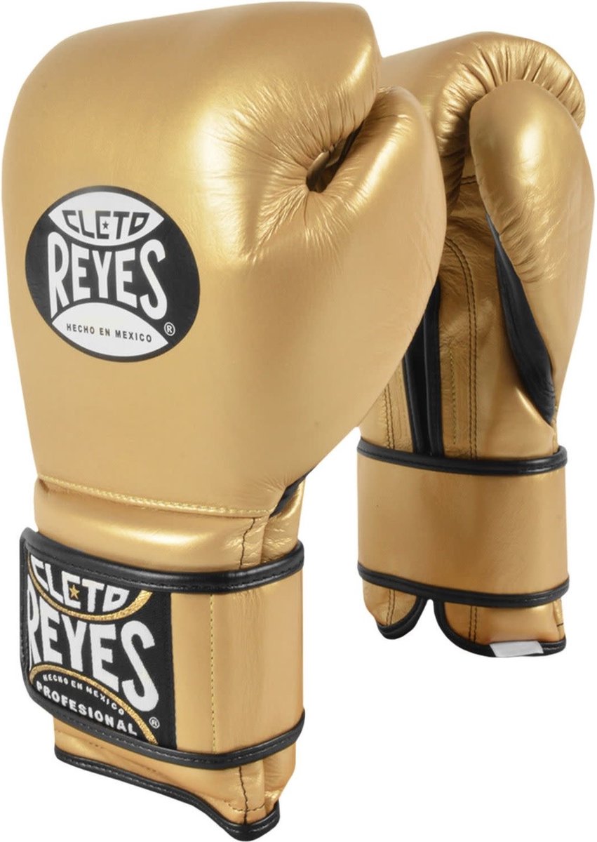 Cleto Reyes - bokshandschoenen - Velcro Sparring gloves - goud - 14oz