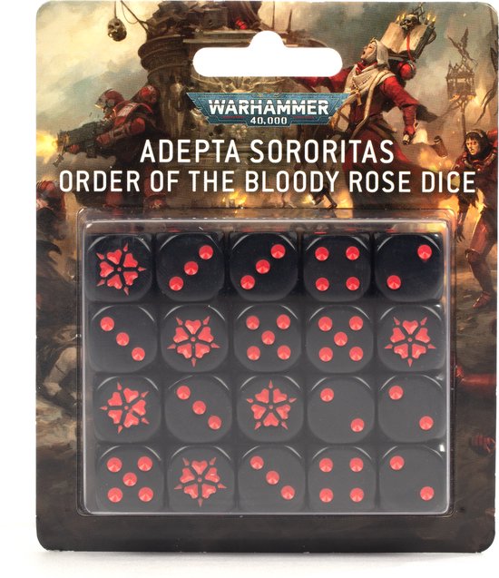 Afbeelding van het spel Adepta Sororitas Order of The Bloody Rose Dice Set