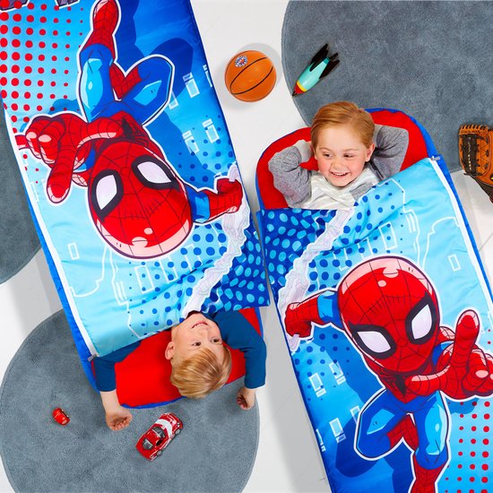 Spiderman readybed - Sac de couchage 2 en 1 et matelas pneumatique - Marvel  | bol