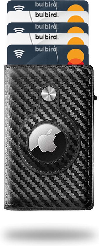 Luxe AirTag Wallet With RFID Blocking - Carbon Fiber (AirTag Not Included)