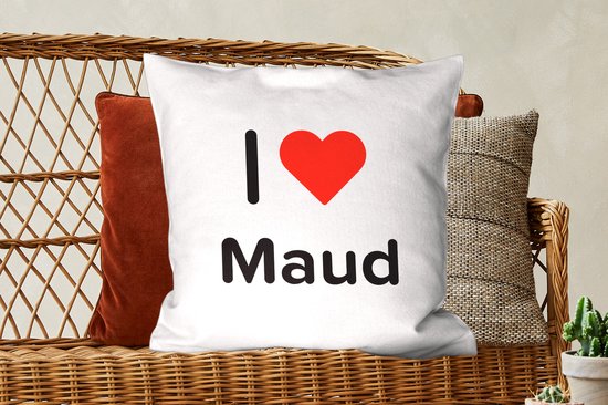 Coussins Coussins décoratifs - Oreillers Salon - 60x60 cm - J'aime - Maud - Fille