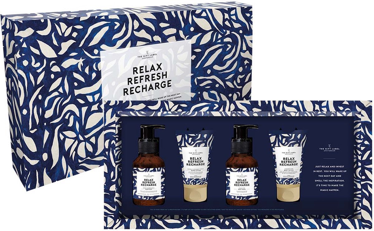 Goedkoopste The Gift Label - Luxe giftbox - Relax refresh recharge.