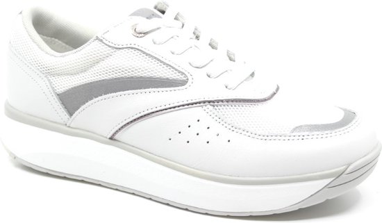 Joya, SYDNEY II WHITE, 922SNE, Witte dames sneaker met schokdempende zolen  wijdte H | bol.com