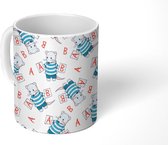 Mok - Koffiemok - Muis - Alfabet - Letters - Jongen - Patronen - Mokken - 350 ML - Beker - Koffiemokken - Theemok