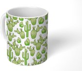 Mok - Koffiemok - Patronen - Bloemen - Cactus - Mokken - 350 ML - Beker - Koffiemokken - Theemok