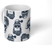 Mok - Koffiemok - Puber - Skull - Bandana - Patronen - Mokken - 350 ML - Beker - Koffiemokken - Theemok