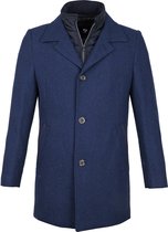 Suitable - Geke Coat Donkerblauw - Maat 48 - Modern-fit