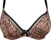 Antigel triangel bh Boudoir de Filles -rose noir- maat 75E