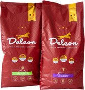 Delcon Omschakelbundel Junior naar Adult Regular Plus Rich in Chicken - Premium hondenvoer- 2 x 12 kg