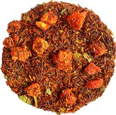 Rooibos thee - Aardbei - Rooibosthee - Thee - Losse thee - Verse thee - Ijsthee - High tea - Ice tea - Met echte stukken - Aardbeien - Thee pakket - Thee cadeau - Theepakket - Cade