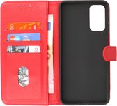 Zakelijke Book Case Telefoonhoesje - Portemonnee Hoesje - Geschikt voor Samsung Galaxy M52 5G - Rood