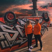 Hoodie set koppel King en Queen koningsdag met romeinse cijfers-Sweater met capuchon set King en Queen met romeinse cijfers-Maat L