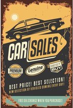 Wandbord - Car Sales Best Price! Best Selection! -20x30cm