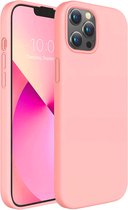 iPhone 13 Pro Max hoesje roze siliconen apple hoesjes cover hoes