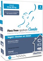 Flea Free Spot-On Combo Hond 10-20 kg - 4 pipetten