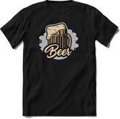 Bierglas | Feest kado T-Shirt heren - dames | Ijsblauw | Perfect drank cadeau shirt |Grappige bier spreuken - zinnen - teksten