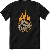 Beercap forever | Feest kado T-Shirt heren - dames | Goud | Perfect drank cadeau shirt |Grappige bier spreuken - zinnen - teksten
