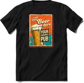 Cold lager beer | Feest kado T-Shirt heren - dames | Perfect drank cadeau shirt |Grappige bier spreuken - zinnen - teksten