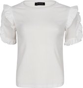 Lofty Manner T-shirt Top Naomi White Dames Maat - L