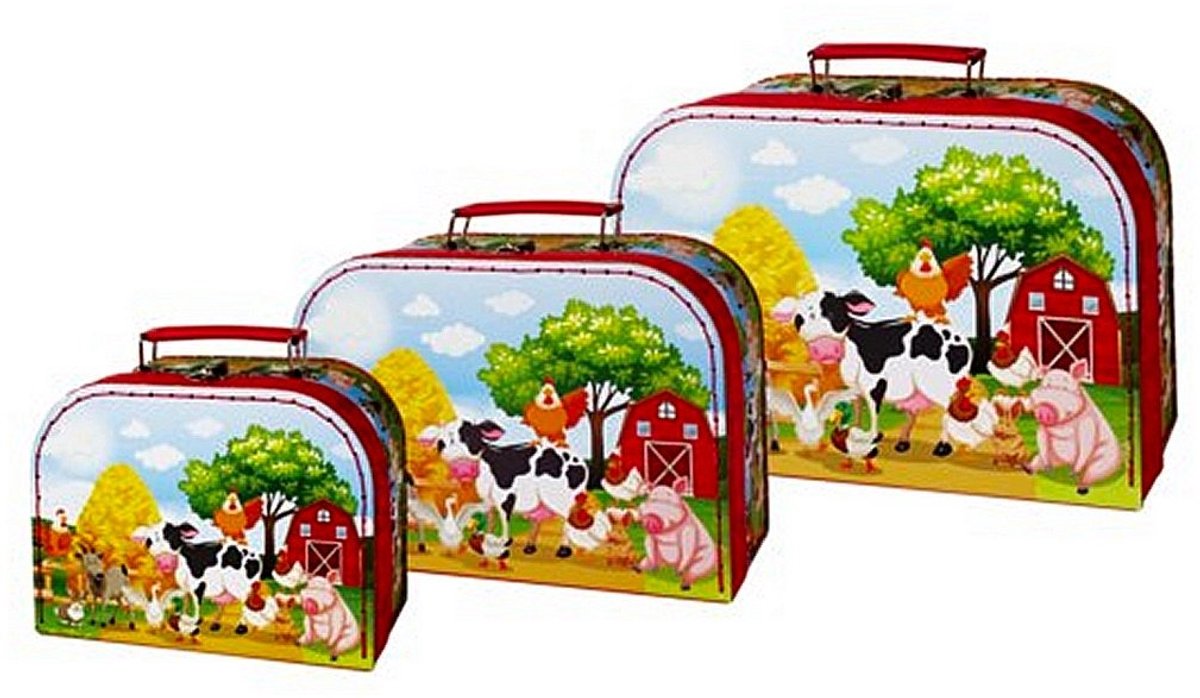 Simply for Kids 3-delige Kofferset Boerderij