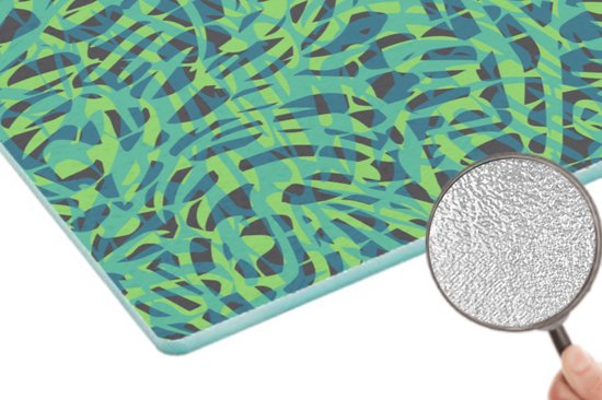 Planche à découper en Verres - 39x28 - Jungle - Animaux - Motif - Planches à découper en Glas