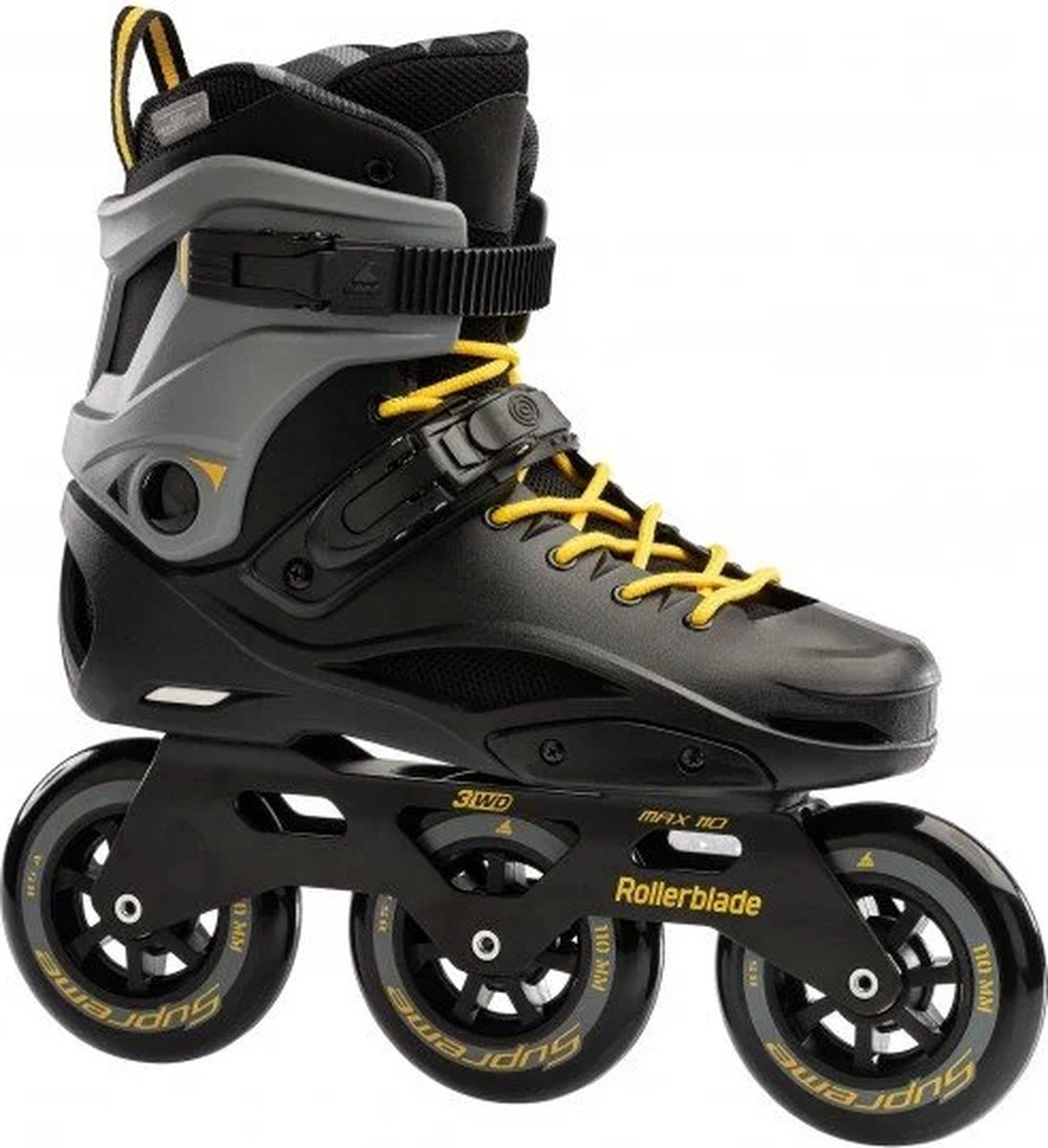 Rollerblade RB110 3WD inline skates black / saffron yellow Rollerblade RB110 3WD inline skates black / saffron yellow