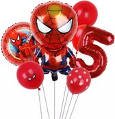 Spiderman Marvel Hero Party Ballon 7 stuks Folie Ballon Verjaardag - Kinderfeestje - Nummer 5