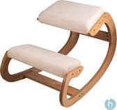 Thuys Ergonomische Kniestoel – Bureaustoel – Balansstoel – Kniestoel - Werkkruk - Schommelstoel - Ergo Chair - Houten kruk – Kniekruk –  Beige